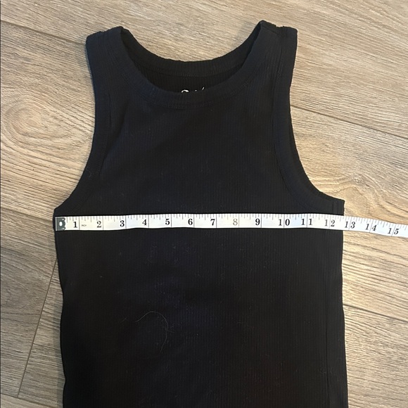 Maurices 24/7 Black Ribbed Tank Top Size M - Picture 3 of 5